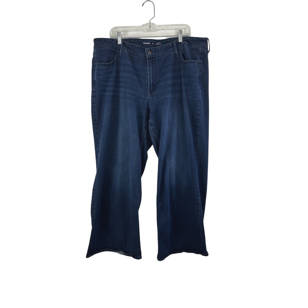 Old Navy Womens Jeans High Rise Wow Wide Leg Womens 20 Stretch Comfort Denim